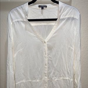 🔥 SPECIAL‼️ Express Off-White Sheer Blouse